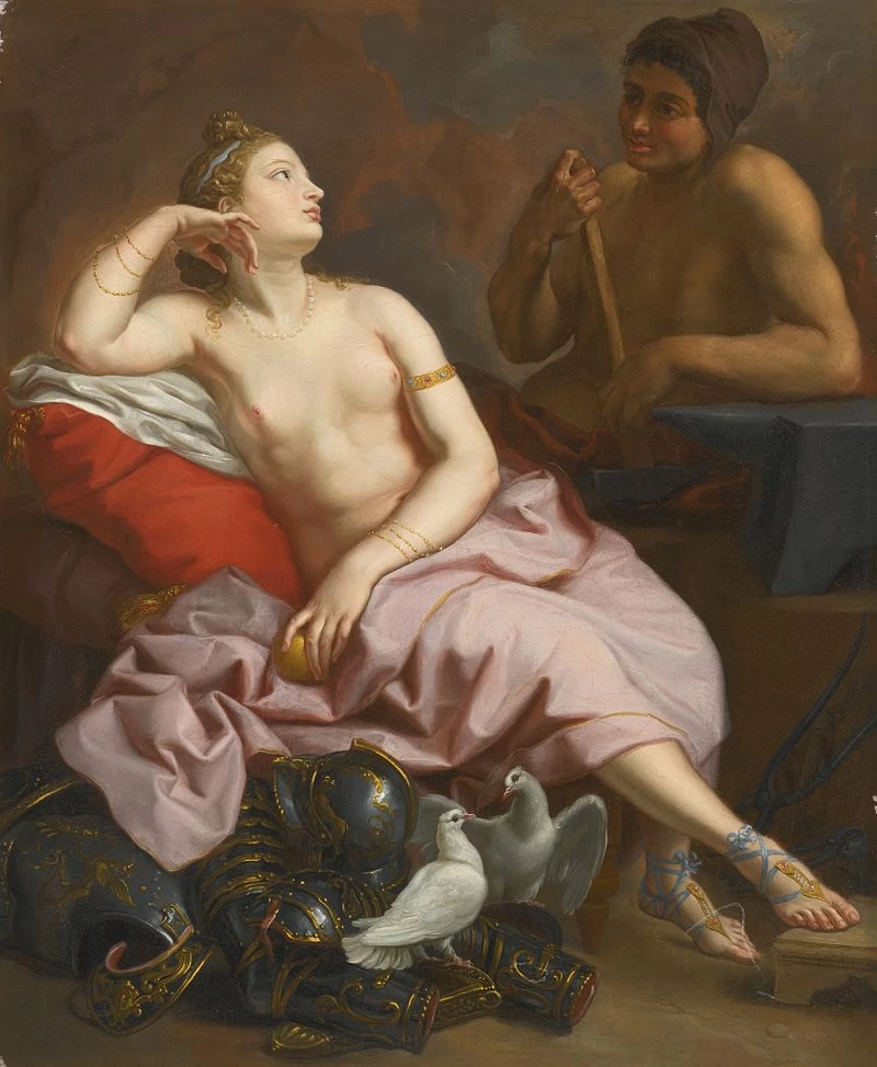 Venere nella fucina di Vulcano